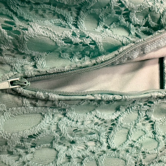 City Studio Mint Green Lace Fit & Flare Dress | Size 9 (Fits M) - Picture 16 of 16
